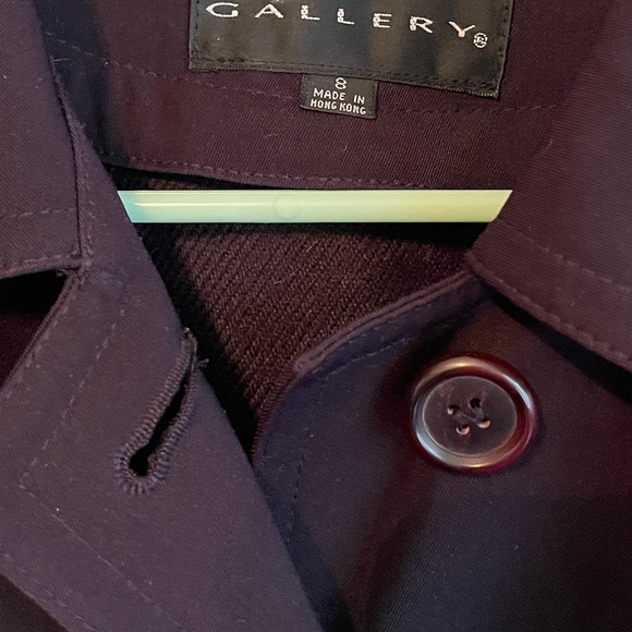 Deep Plum Trench Coat - Picture 7 of 7